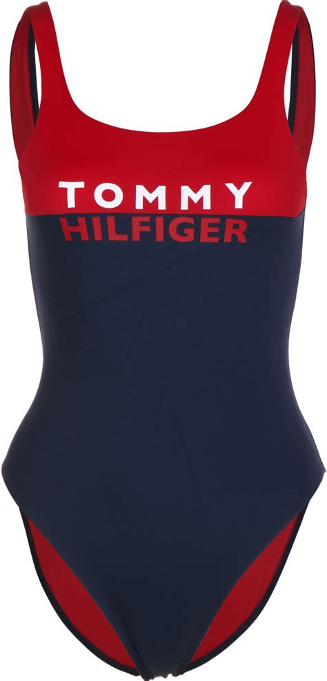 tommy hilfiger swimsuit one piece|tommy hilfiger bikini bottom swimwear.